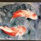 Abstract Koi, 1980s, Watercolor on Paper 2
