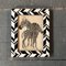 Small Vintage Zebra Print Inlaid Wood Tabletop Frame, 1970s 4