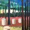 Conrad, Abstrakter Wald, 1990er, Malerei auf Leinwand 4