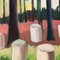 Conrad, Abstract Forest, años 90, Pintura sobre lienzo, Imagen 3