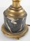 Französische Tischlampe aus vergoldeter Bronze mit italienischem Portoro Marmor 8