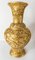 Chinoiserie Hollywood Regency Gold Vases, Set of 2 2