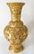 Chinoiserie Hollywood Regency Gold Vases, Set of 2 3