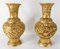 Chinoiserie Hollywood Regency Gold Vases, Set of 2 13
