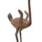Vintage Bronze Benin Ostrich 6