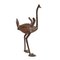 Avestruz de Benin de bronce vintage, Imagen 4
