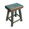 Vintage Blue Village Stool 3