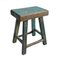 Vintage Blue Village Stool 7