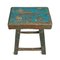 Tabouret de Village Bleu Vintage 5