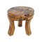 Tabouret Naga Vintage en Bois 3