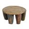 Vintage Nupe Low Wooden Stool, Image 3