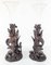 German Carved Black Forest Walnut Vases, Set of 2, Image 13