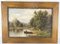 American School Artist, Landscape, 1890s, Huile sur Carton, Encadré 10