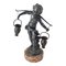 Silvered Metal Figure of Boy Carrying Water 1