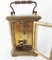 French Bronze Miniature Carriage Clock by Couai 7