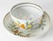 Antike englische Teetasse mit Untertasse aus Pearlware, 2er Set 3