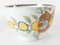 Antike englische Teetasse mit Untertasse aus Pearlware, 2er Set 5