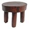 Vintage West African Wooden Stool 1