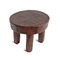 Tabouret Vintage en Bois d'Afrique de l'Ouest 3