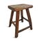 Vintage Elm Village Stool 2