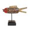 Marioneta de pez Bozo de madera de Malí de mediados del siglo XX con soporte, Imagen 5