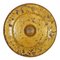 Gong vintage in bronzo dorato, Immagine 1