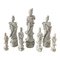 Figurines en Porcelaine Blanche, Set de 7 1