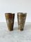 Antique Indian Etched Brass and Metal Vases, Pair, Set of 2 13