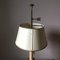 Antike neoklassizistische Double Dolphin Messing Bouillotte Lampe mit Tole Schirm 6