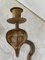 Mid-Century Anglo-Indian Brass Cobra Candleholders, Set of 2, Image 7