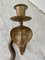 Mid-Century Anglo-Indian Brass Cobra Candleholders, Set of 2 3