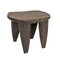 Petit Tabouret Senoufo Vintage en Bois 4