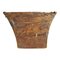 Tambor africano antiguo de madera partida, Imagen 1