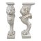 Neoclassical Plaster Roman Lion Pedestals, Set of 2 1
