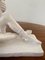 Hombre reclinado italiano neoclásico de porcelana blanca con escultura de cuerno de la abundancia, Imagen 5