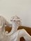 Neoclassical Italian White Porcelain Reclining Man with Cornucopia Sculpture 4