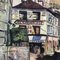 Escena de una calle de París, años 60, pintura sobre lienzo, Imagen 5