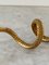 Gewundene Vintage Schlangenschlange aus Messingguss 3