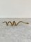Vintage Cast Brass Coiled Serpent Snake 7