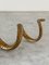 Gewundene Vintage Schlangenschlange aus Messingguss 4