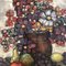 Bodegón floral, años 60, pintura sobre lienzo, Imagen 3