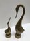 Vintage Brass Goose Sculptures, Set of 2 2