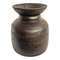 Vaso vintage India in legno intagliato, Immagine 1