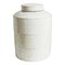 Frasco vintage de cerámica blanca con tapa, Imagen 1