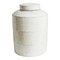 Vintage White Ceramic Jar with Lid 1