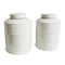 Vintage White Ceramic Jar with Lid 3