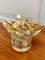 Mid-Century Hollywood Regency Gold Flower Basket with Cocktail Picks, Set of 10 2