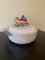 Glazed Ceramic Trompe Loeil Woven Basket with Vegetables Casserole Dish from Fitz and Floyd 3