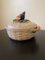 Gewebter Trompe Loeil Korb aus glasierter Keramik mit Gemüse-Auflaufform von Fitz and Floyd 2