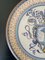 Italian Hand Painted Faience Pottery Wall Plate with Armorial Crest, Image 2
